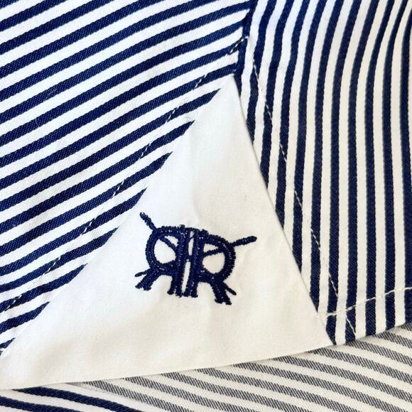 DOUBLE R by Ravi Ratan Custom Tailored Cotton Sleeveless Blouse Sz S/M - Picture 7 of 12